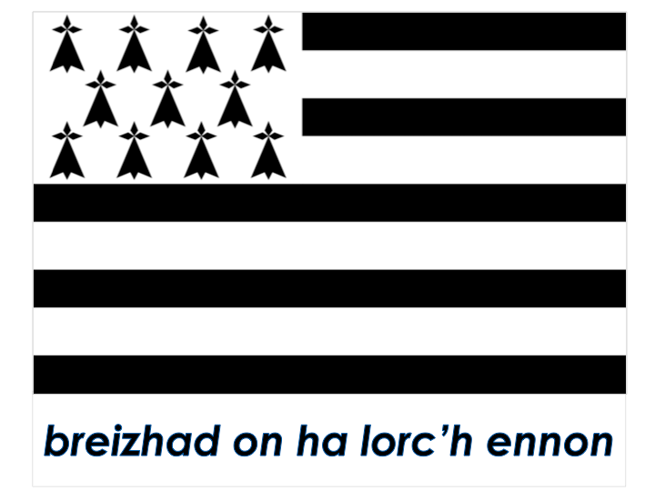 Flaggenregion -F - Bretagne - breizhad 