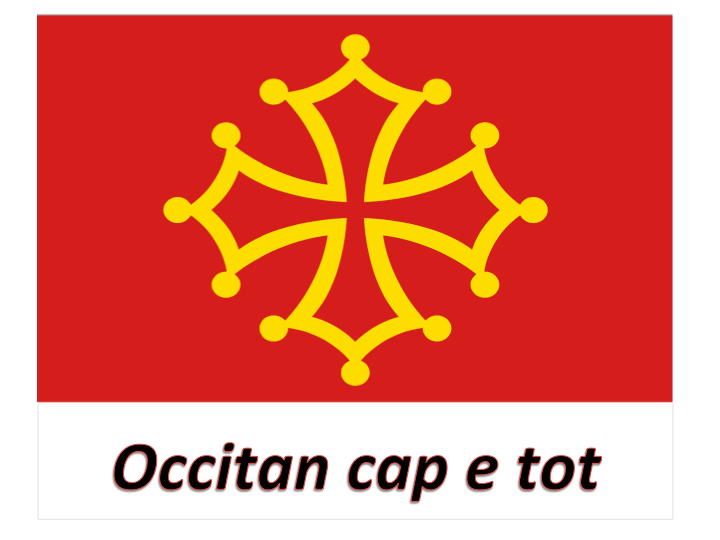 Regionsflagge -F - Okzitanien - Kap und Tot 