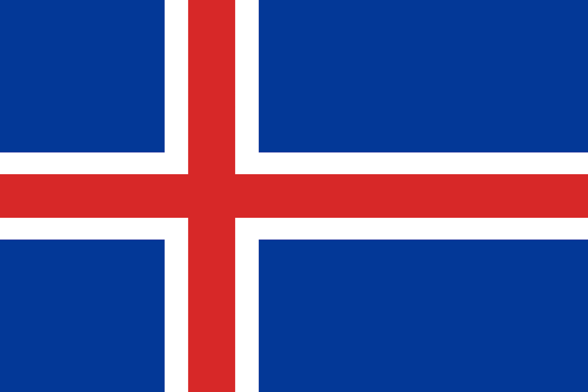 country flag - Iceland / Ísland