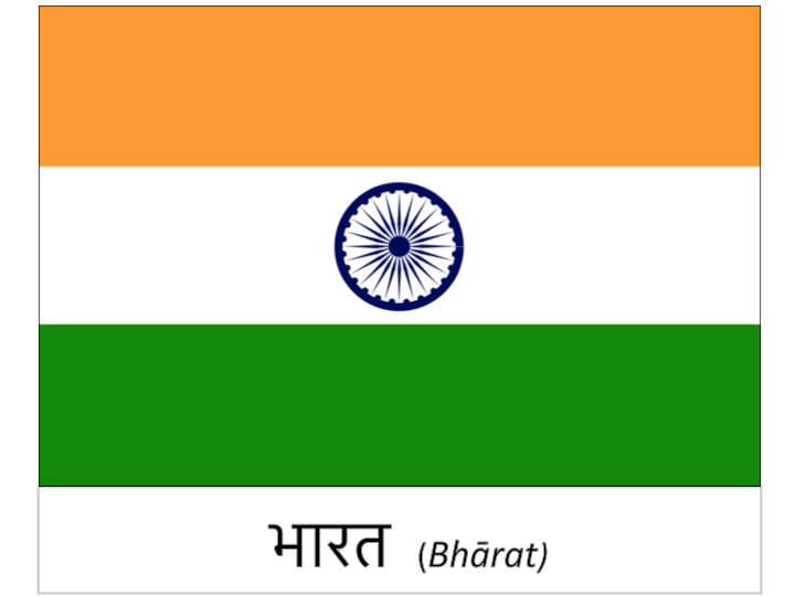 country flag - India / भारत