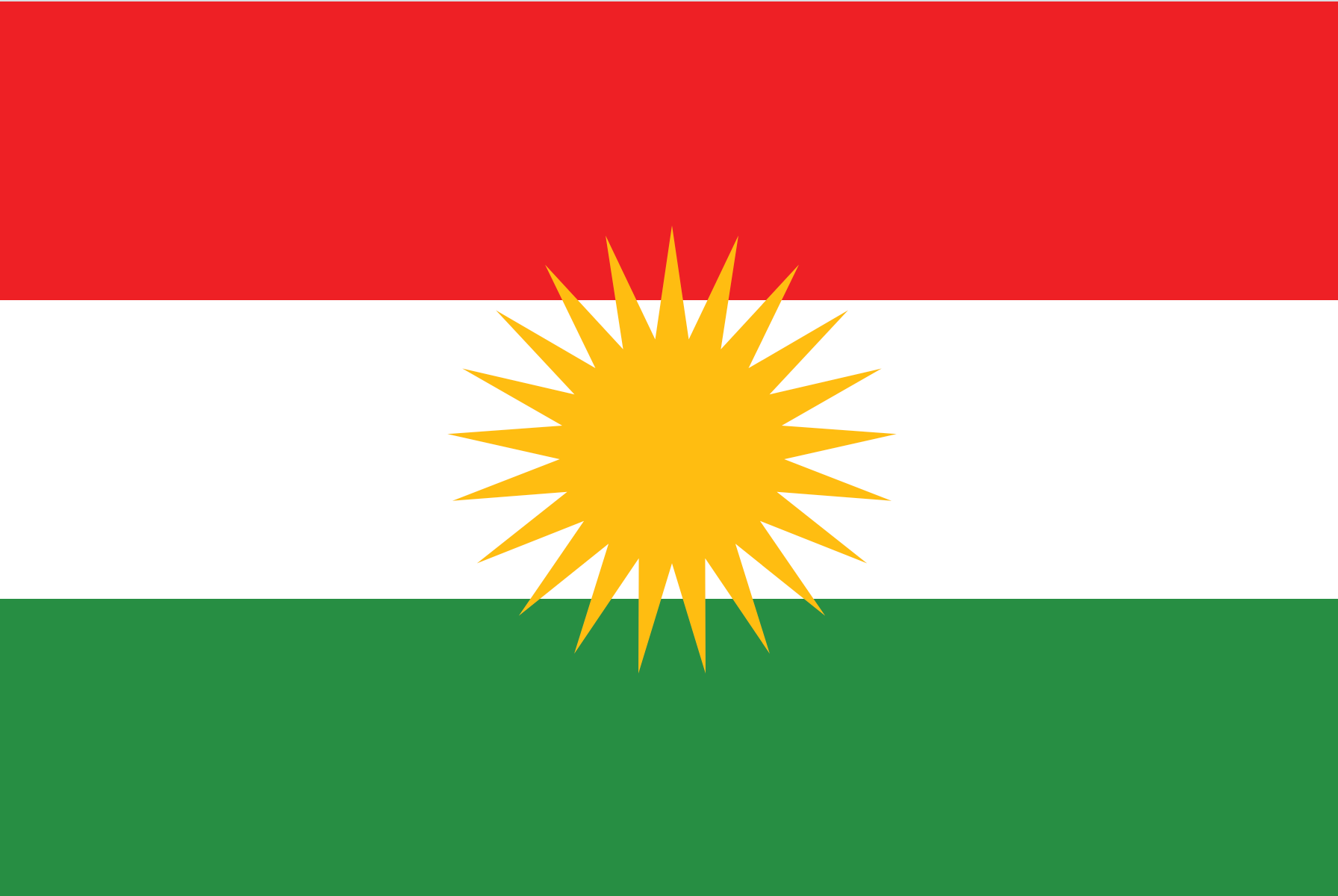 Landesflagge - Kurdistan