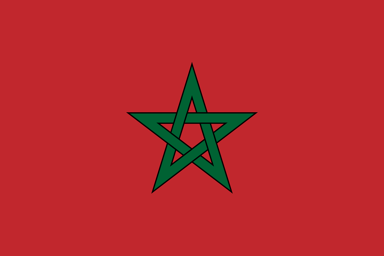 Landesflagge - Marokko / المغرب