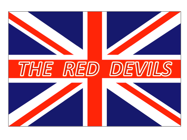 Sportflagge (Fußball-eng) – Manchester Utd, die Red Devils 