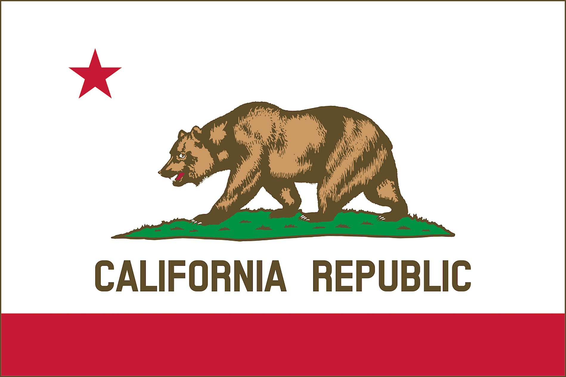 State of California flag 