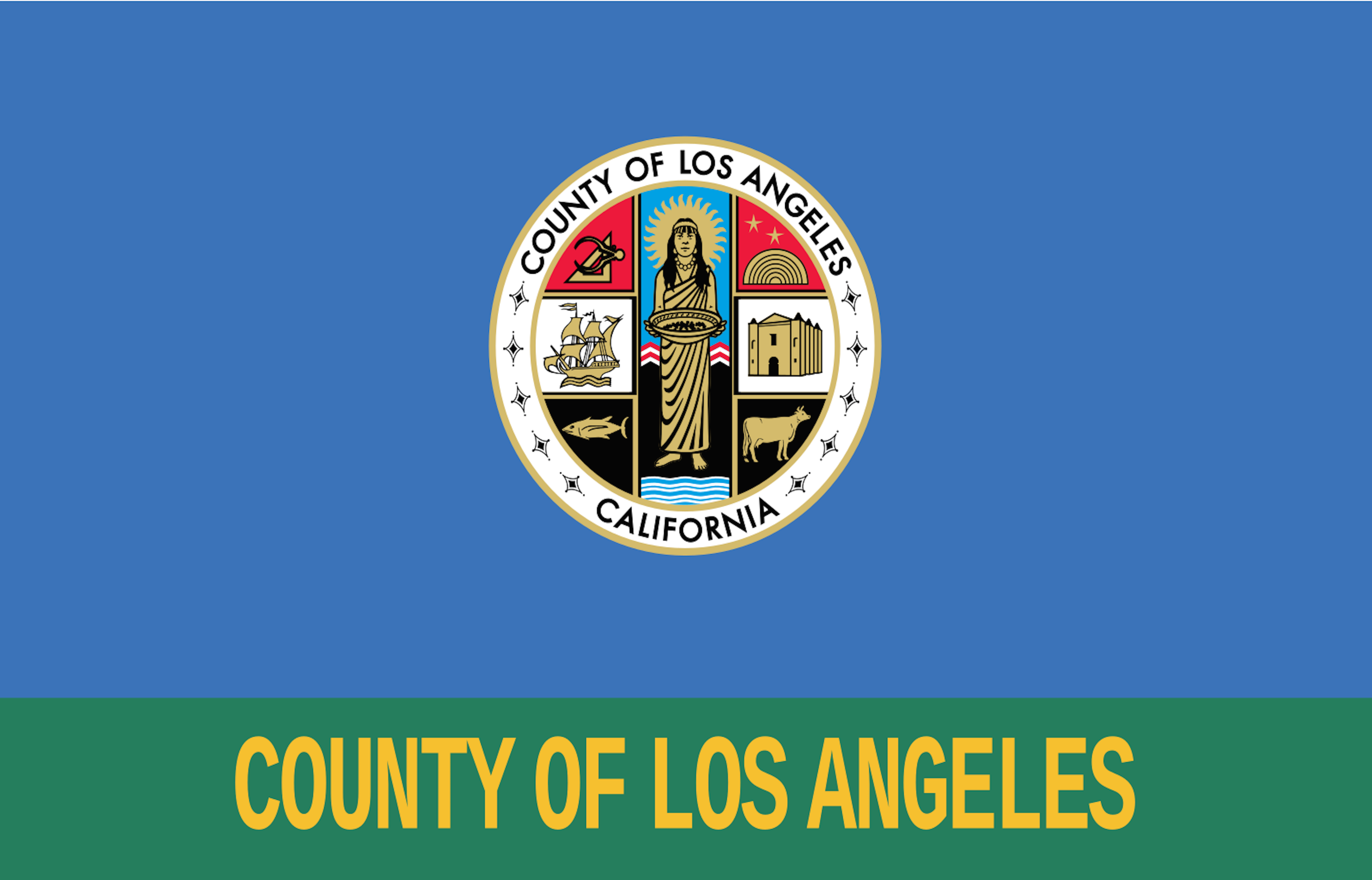 drapeau ville - United-States/États-Unis - California Los Angeles