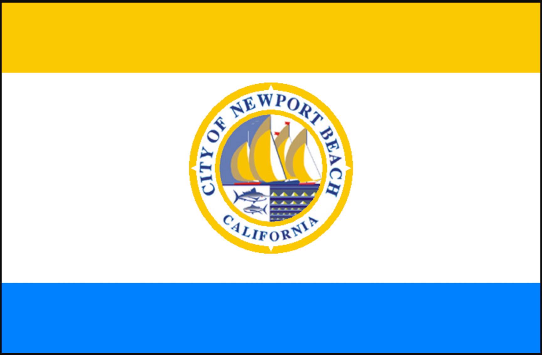 drapeau ville - United-States/États-Unis - California Newport Beach